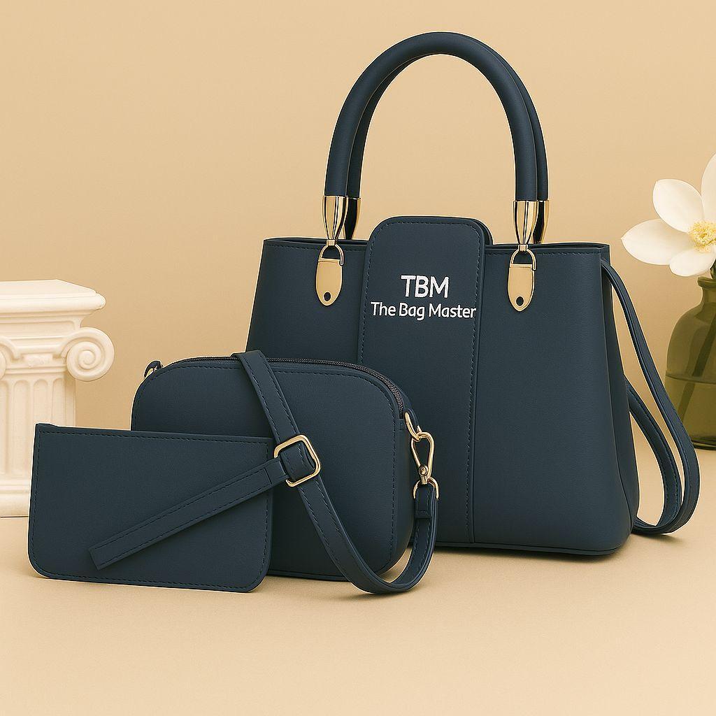Girl's Rexine Plain Hand Bag