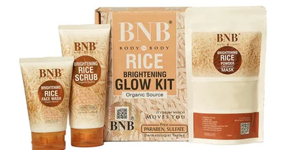 Glowing rice facial kit