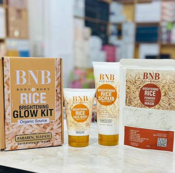 Glowing rice facial kit