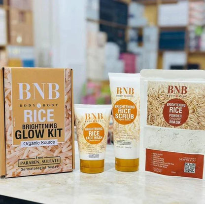 Glowing rice facial kit