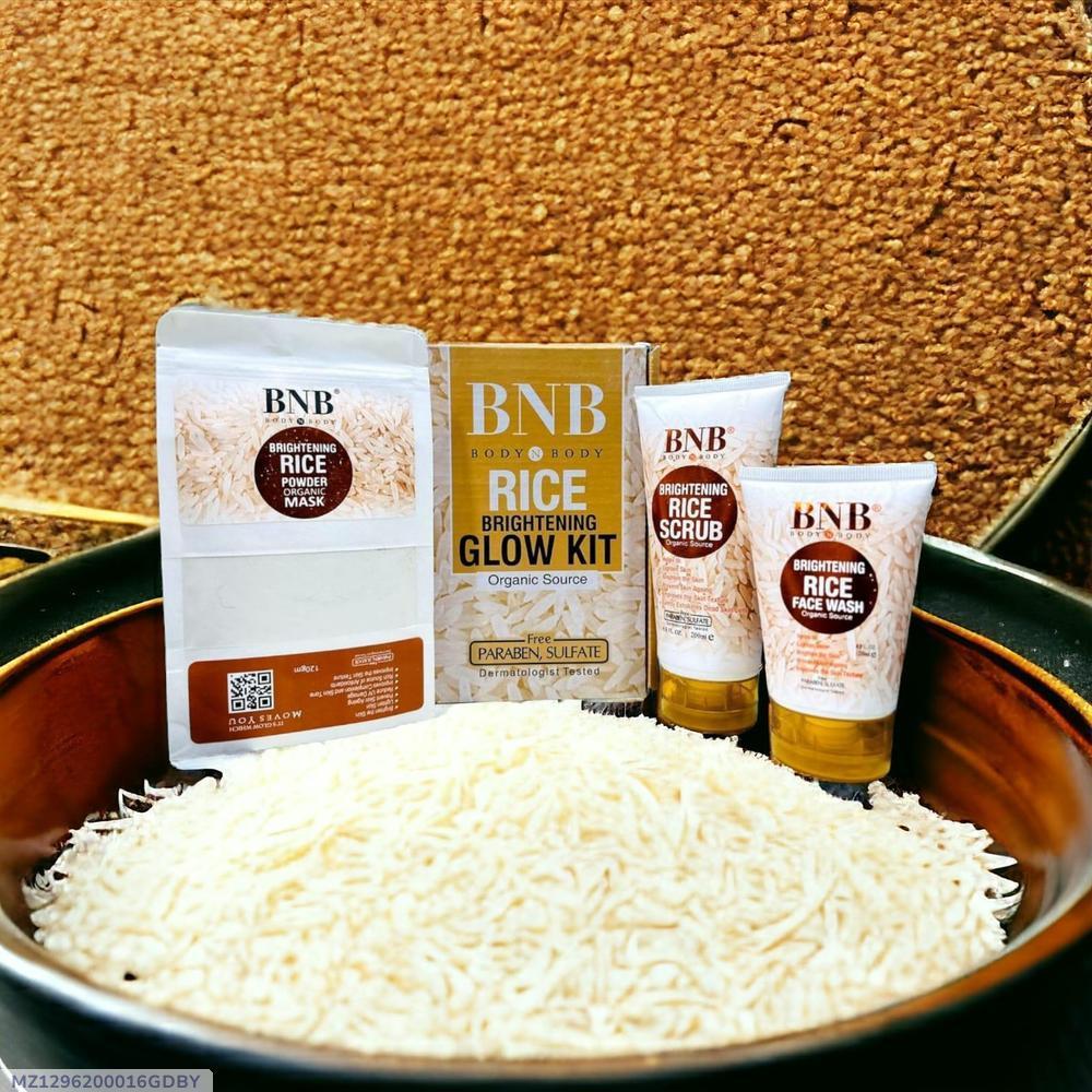 Glowing rice facial kit