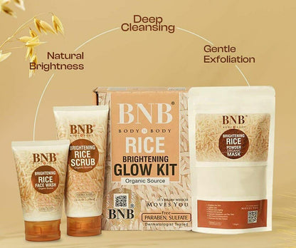 Glowing rice facial kit