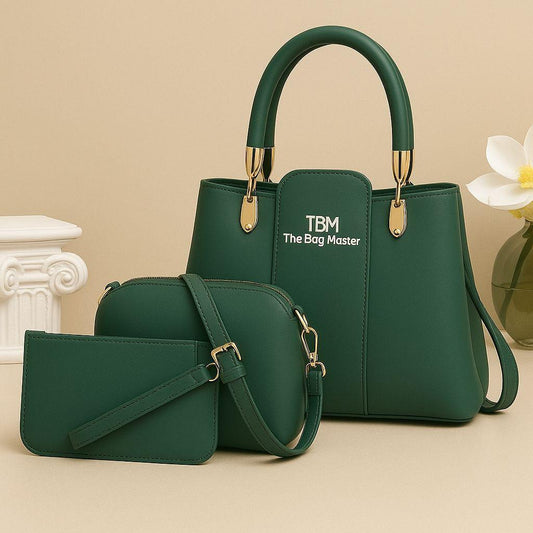 Girl's Rexine Plain Hand Bag