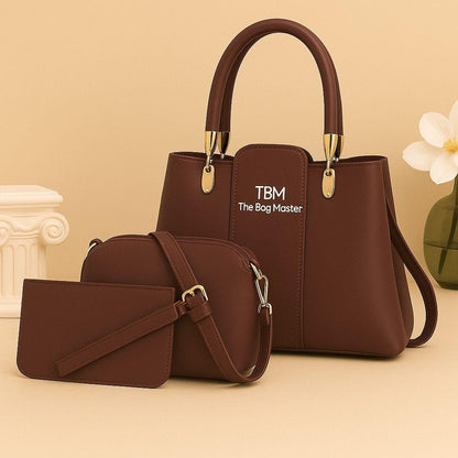 Girl's Rexine Plain Hand Bag