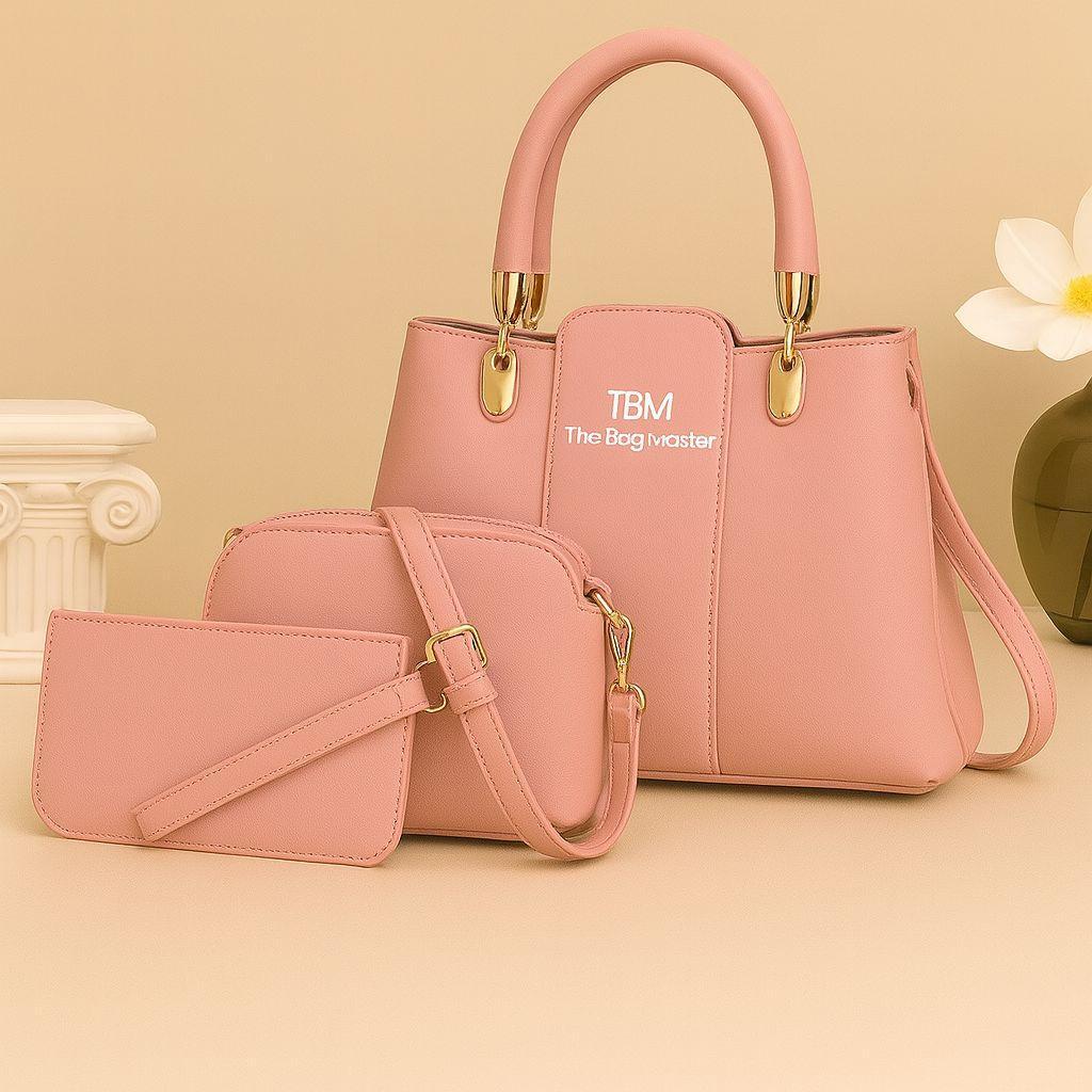 Girl's Rexine Plain Hand Bag