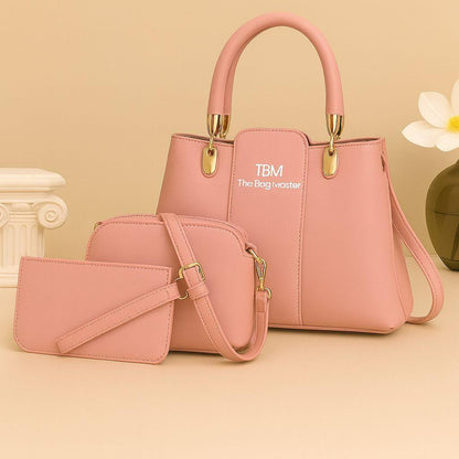 Girl's Rexine Plain Hand Bag