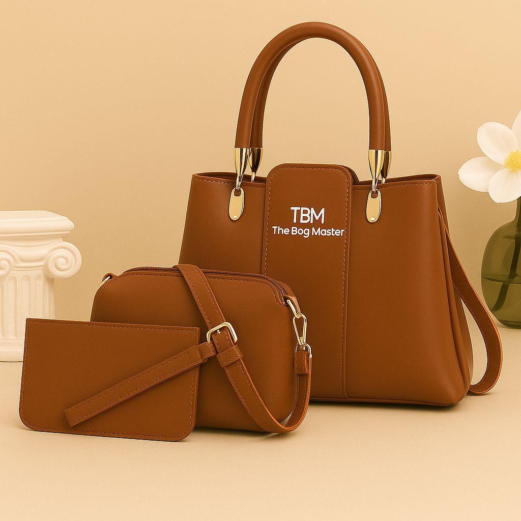 Girl's Rexine Plain Hand Bag