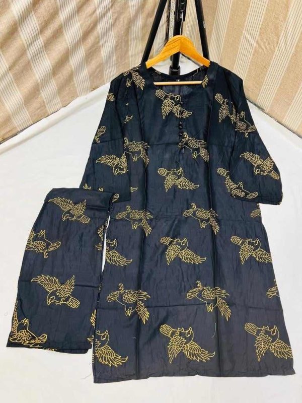 Sparrow Block Print Stitched Suits Casual Wear