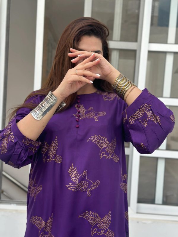 Sparrow Block Print Stitched Suits Casual Wear