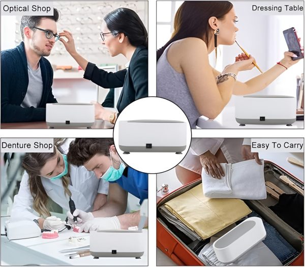 Ultrasonic Cleaner Jewelry Watch Eye Glasses Ring Makeup Brush Cleaning Machine